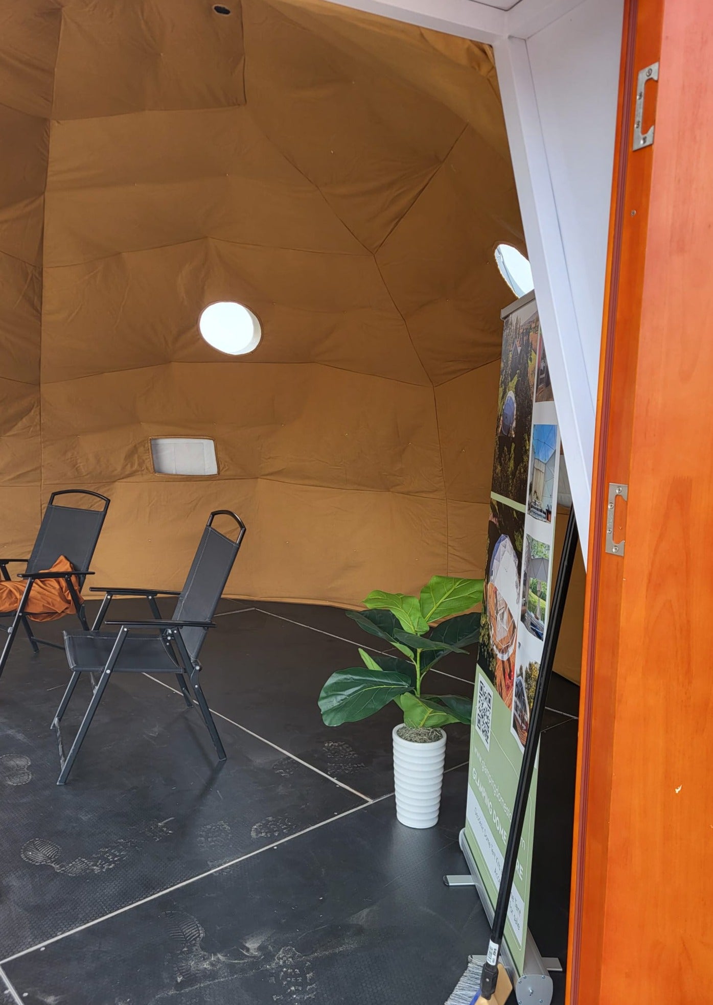 16.4 ft (5m) Geodesic Dome Tent with accessories - Available in Alberta CANADA - Glamping Dome Store