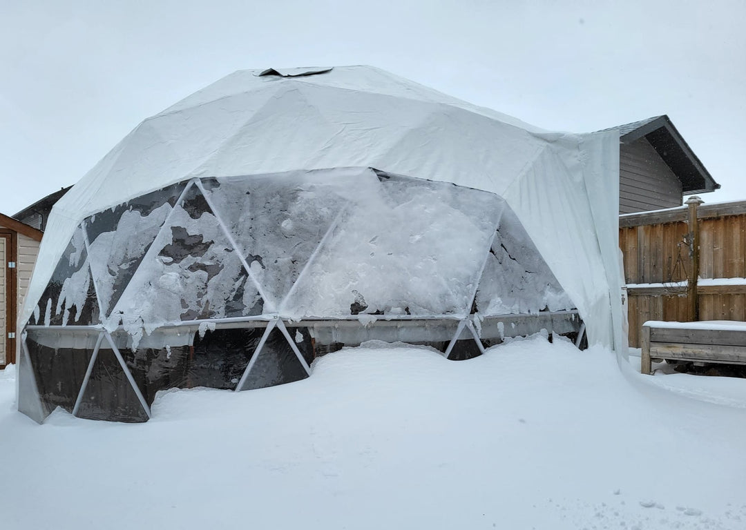 16.4 ft (5m) Geodesic Dome Tent with accessories - Available in Alberta CANADA - Glamping Dome Store