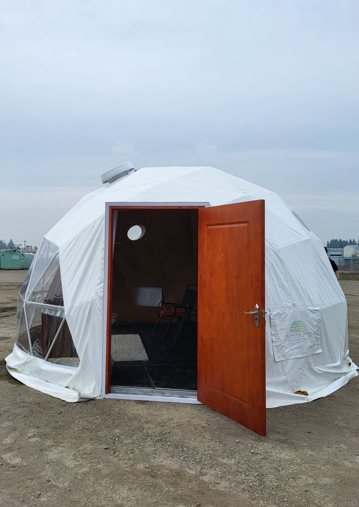 16.4 ft (5m) Geodesic Dome Tent with accessories - Available in Alberta CANADA - Glamping Dome Store