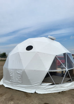 16.4 ft (5m) Geodesic Dome Tent with accessories - Available in Alberta CANADA - Glamping Dome Store