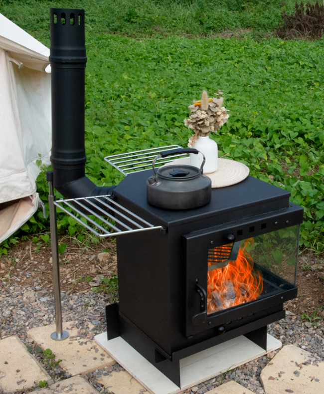 geodesic dome wood stove