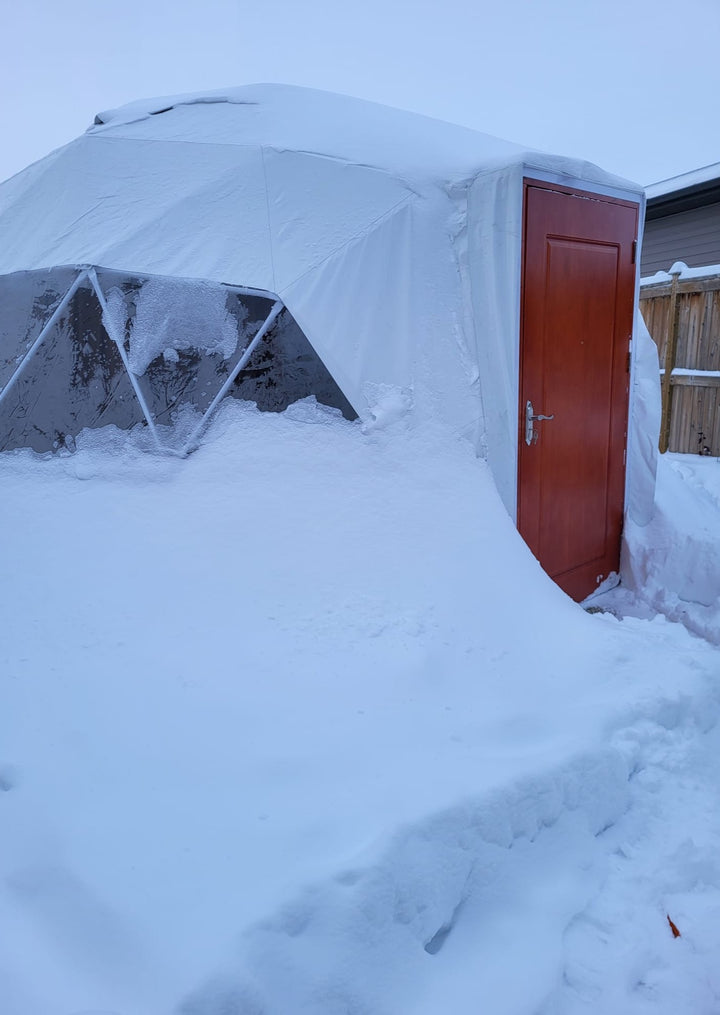 16.4 ft (5m) Geodesic Dome Tent with accessories - Available in Alberta CANADA - Glamping Dome Store