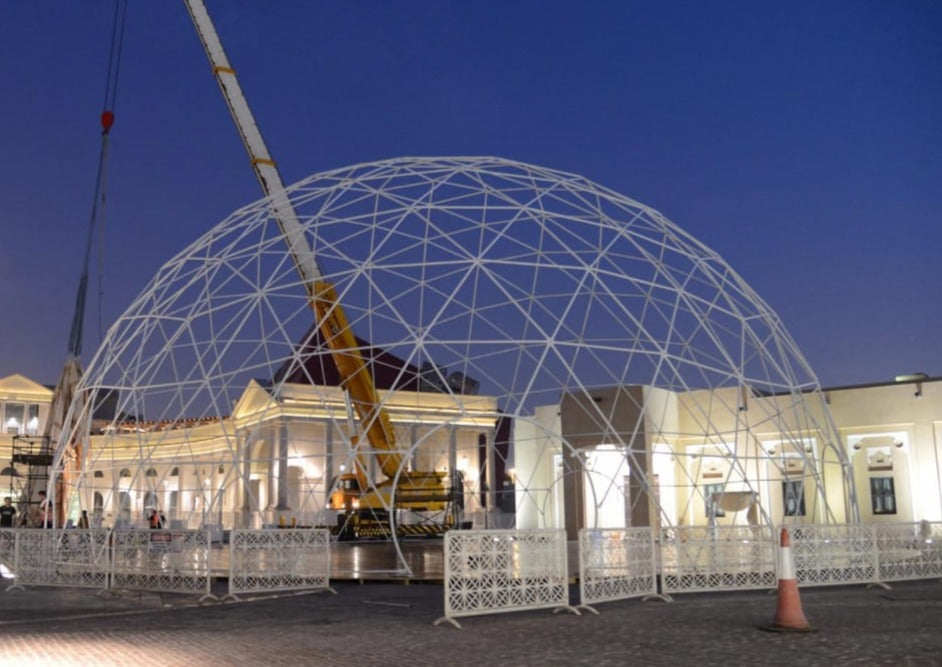 Galvanized Steel Geodesic Dome Frame - Glamping Dome Store