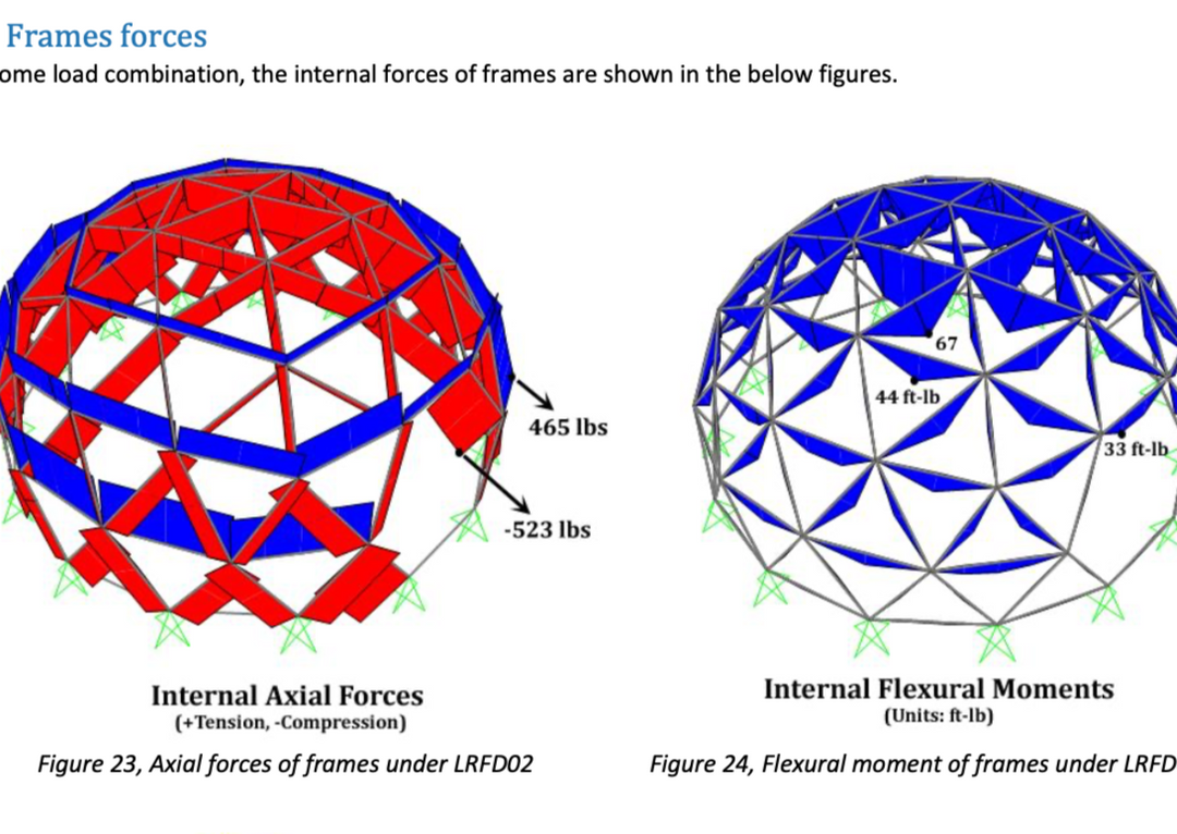 Engineering Report preparation - Structural Drawings, Wind/Snow Load - Glamping Dome Store