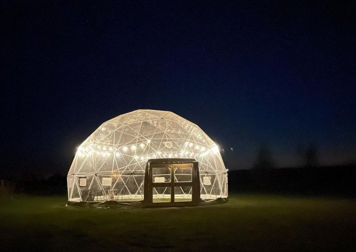 double doors for geodesic dome tent